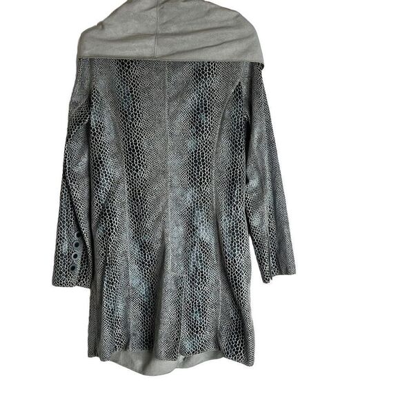 Rachel Zoe Faux Snakeskin Gray Jacket SzXS - Picture 3 of 4